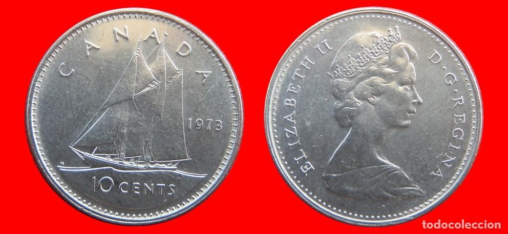 Monedas antiguas de Am&eacute;rica: 10 CENTAVOS 1973 CANADA-143646