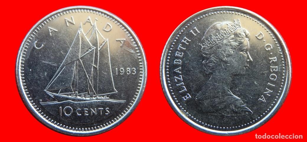 Monedas antiguas de Am&eacute;rica: 10 CENTAVOS 1983 CANADA-143648