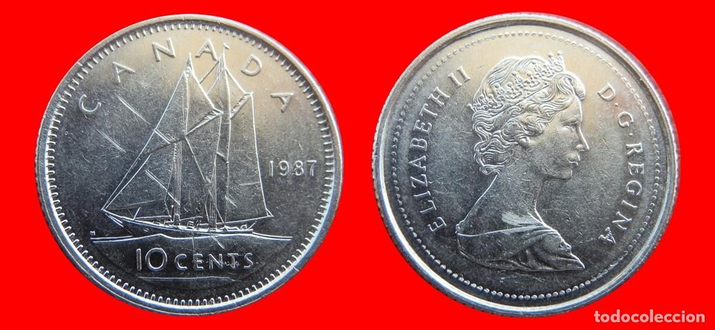 Monedas antiguas de Am&eacute;rica: 10 CENTAVOS 1987 CANADA-143649