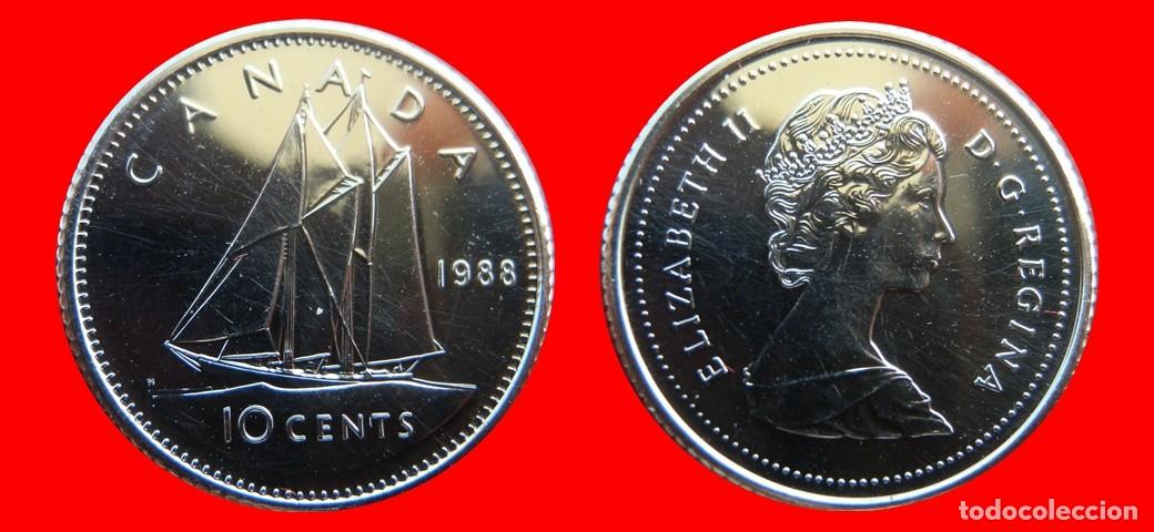 Monedas antiguas de Am&eacute;rica: 10 CENTAVOS 1988 CANADA-143650