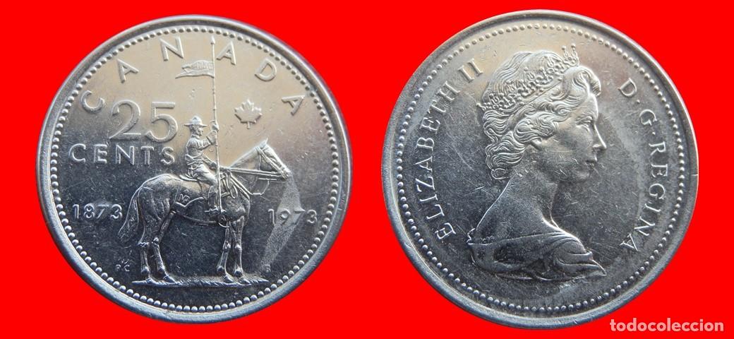 Monedas antiguas de Am&eacute;rica: 25 CENTAVOS 1973 CANADA-143660