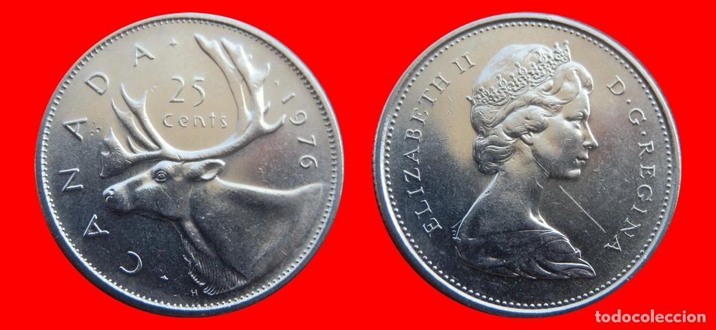 Monedas antiguas de Am&eacute;rica: 25 CENTAVOS 1976 CANADA-143661