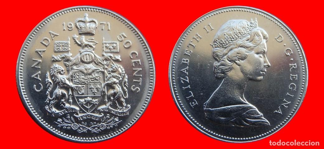 Monedas antiguas de Am&eacute;rica: 50 CENTAVOS 1971 CANADA-143665