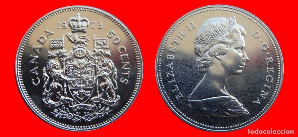 Monedas antiguas de Am&eacute;rica: 50 CENTAVOS 1973 CANADA-143666