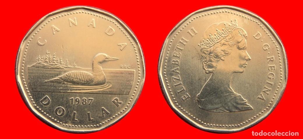 Monedas antiguas de Am&eacute;rica: 1 DOLAR 1987 CANADA-143682