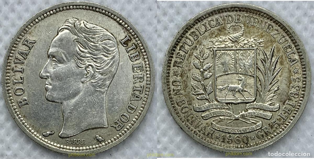 Monedas antiguas de Am&eacute;rica: 2333 VENEZUELA 1960 VENEZUELA 1960 UN BOLIVAR