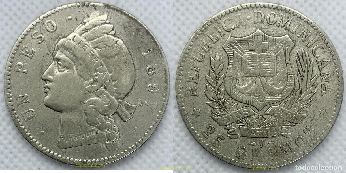 Monedas antiguas de Am&eacute;rica: 2306 DOMINICANA 1897 DOMINICANA 1897 1 PESO