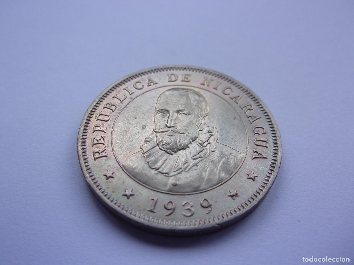 Monedas antiguas de Am&eacute;rica: 35SCC14 Nicaragua 50 centavos de C&oacute;rdoba 1939 SC