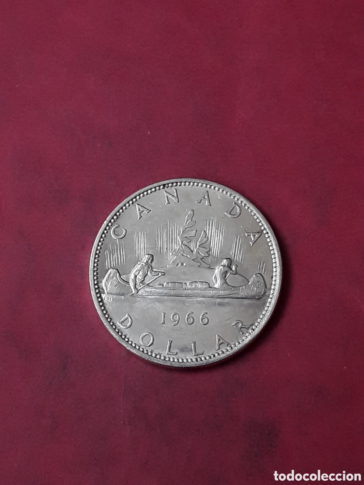 Monedas antiguas de Am&eacute;rica: 1 DOLAR DOLLAR CANADA 1966 PLATA . - Foto 1