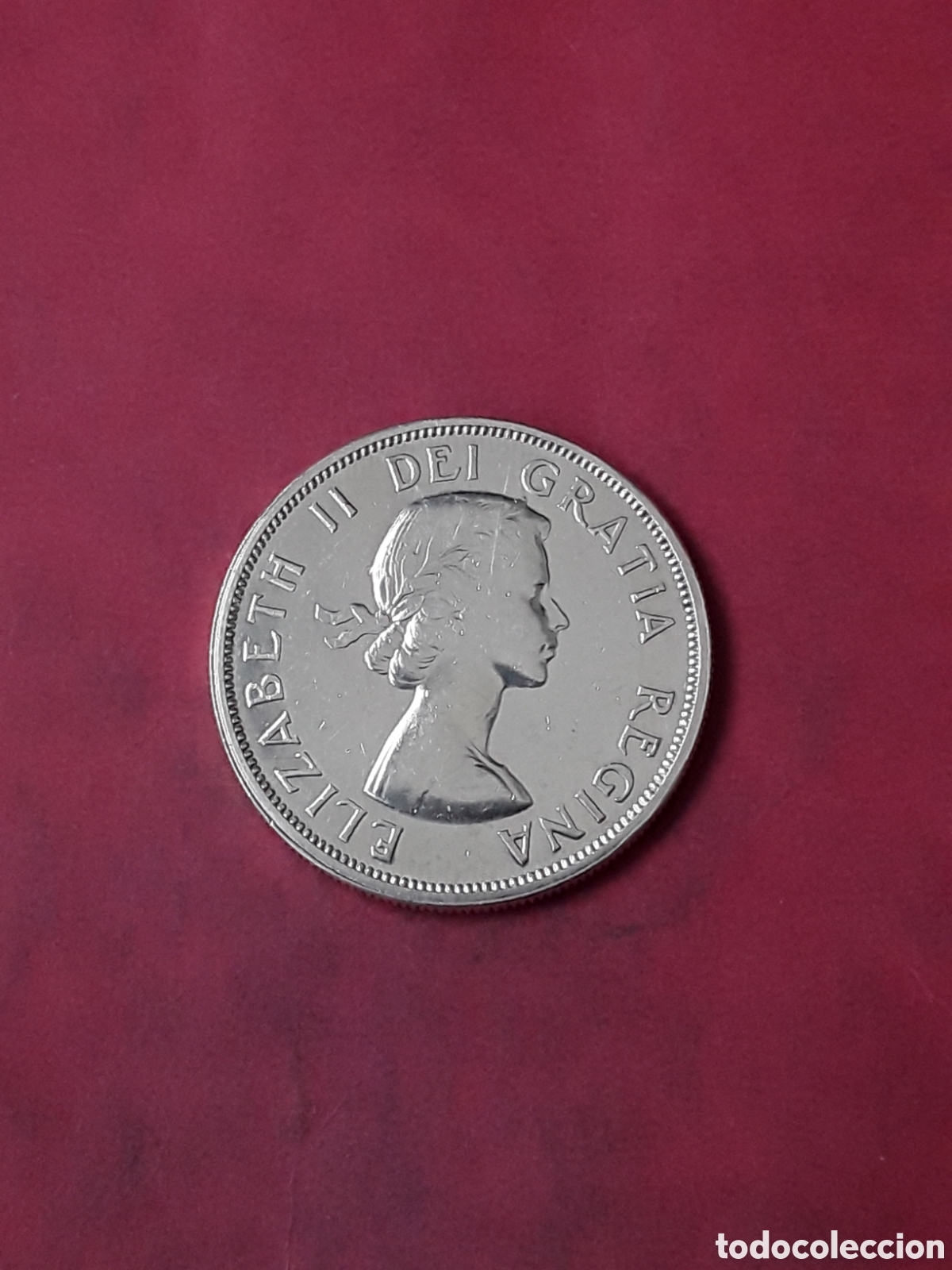 Monedas antiguas de Am&eacute;rica: 1 DOLAR DOLLAR CANADA 1963 PLATA . - Foto 2