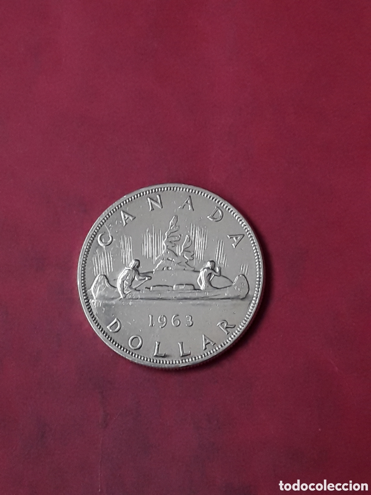 Monedas antiguas de Am&eacute;rica: 1 DOLAR DOLLAR CANADA 1963 PLATA . - Foto 1