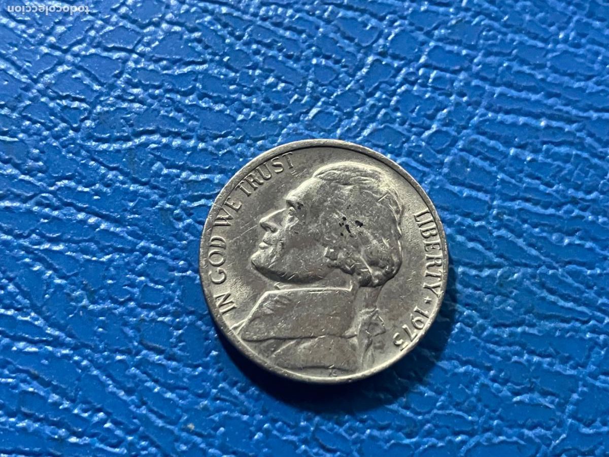 Monedas antiguas de Am&eacute;rica: Moneda Estados Unidos Jefferson 1973 - five cents 5 centavos