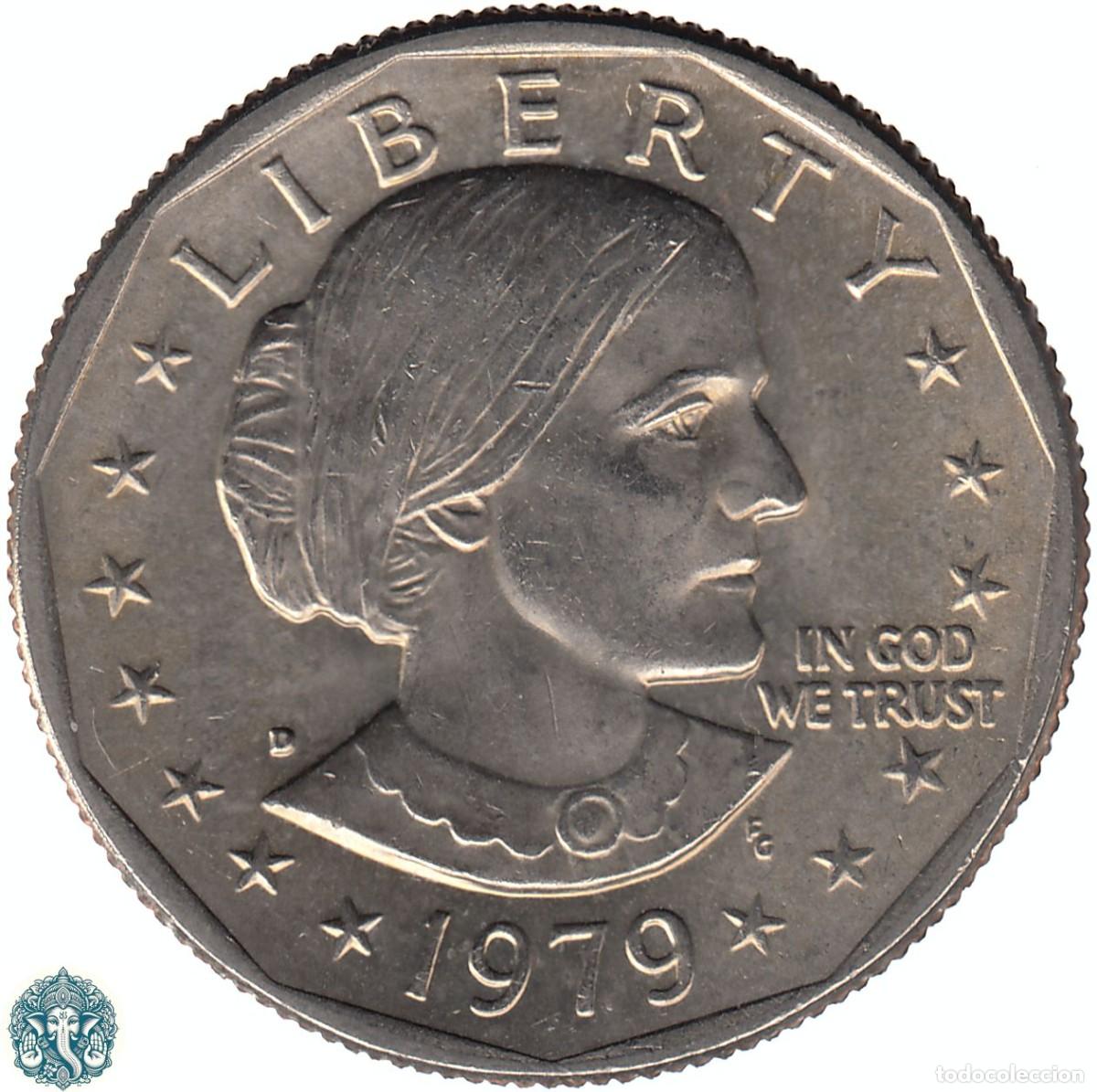 Monedas antiguas de Am&eacute;rica: ESTADOS UNIDOS 1 D&oacute;lar 1979 Susan B. Anthony Ceca D (Denver) KM#207