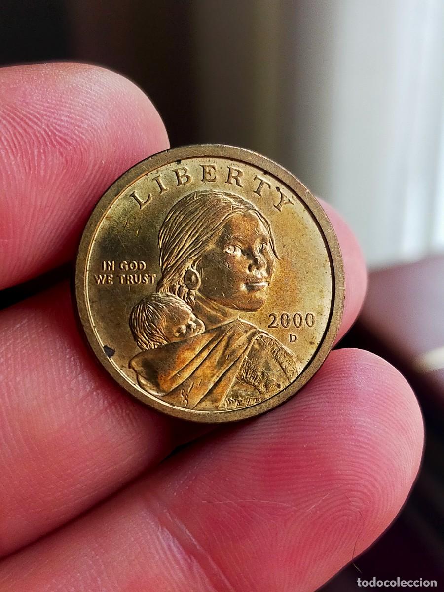 Moedas antigas da Am&eacute;rica: MONEDA DE 1 UN DOLAR DOLLAR ESTADOS UNIDOS USA 2000 D DENVER MUY BUENA CONSERVACION