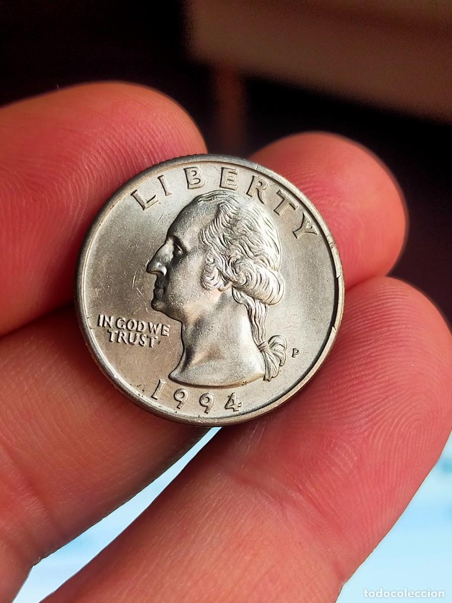 Monedas antiguas de Am&eacute;rica: MONEDA DE 0.25 1/4 QUARTER CUARTO DOLAR DOLLAR ESTADOS UNIDOS USA 1994 P PHILADELPHIA