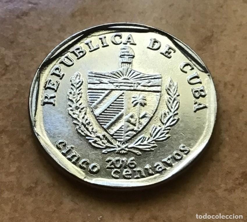 Monedas antiguas de Am&eacute;rica: 5 centavos de Cuba. A&ntilde;o 2016