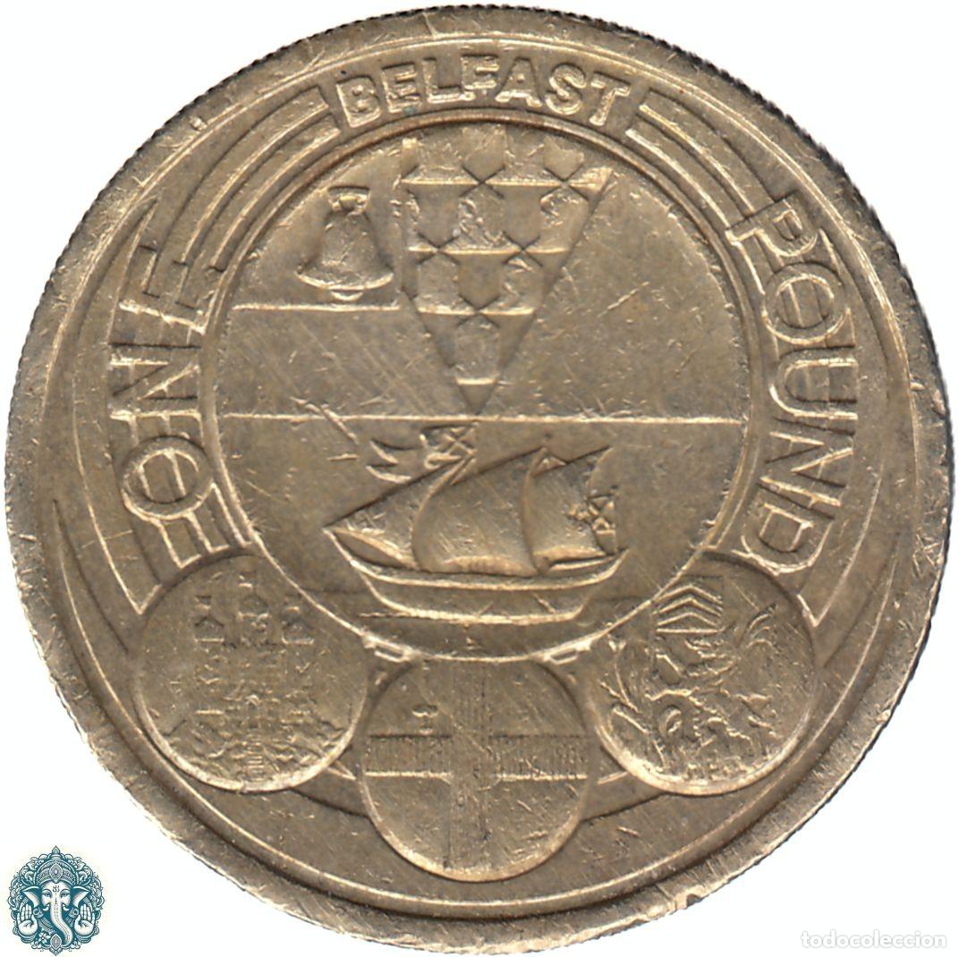 Monedas antiguas de Am&eacute;rica: REINO UNIDO 1 Libra 2010 Belfast KM#1159 canto invertido INGLATERRA GRAN BRETA&Ntilde;A