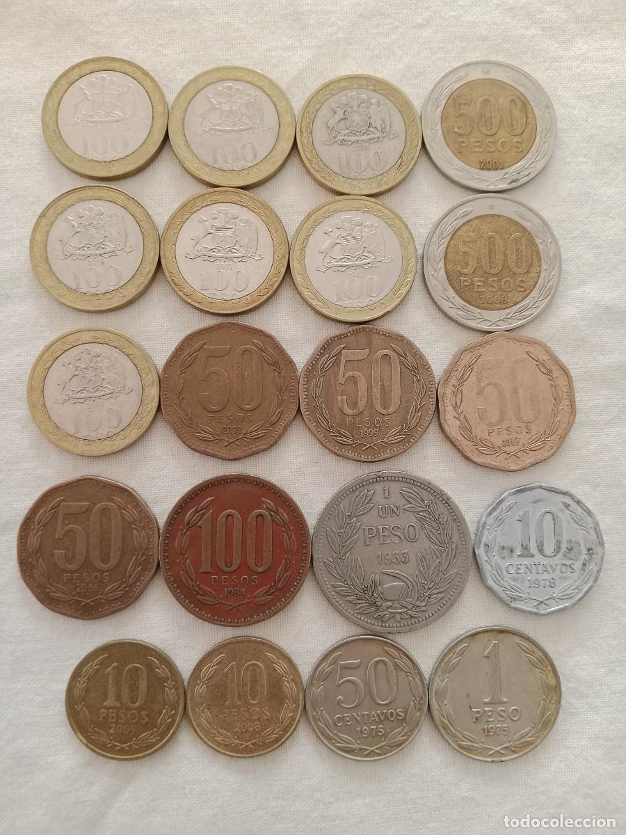 Monedas antiguas de Am&eacute;rica: CHILE lote 13 monedas