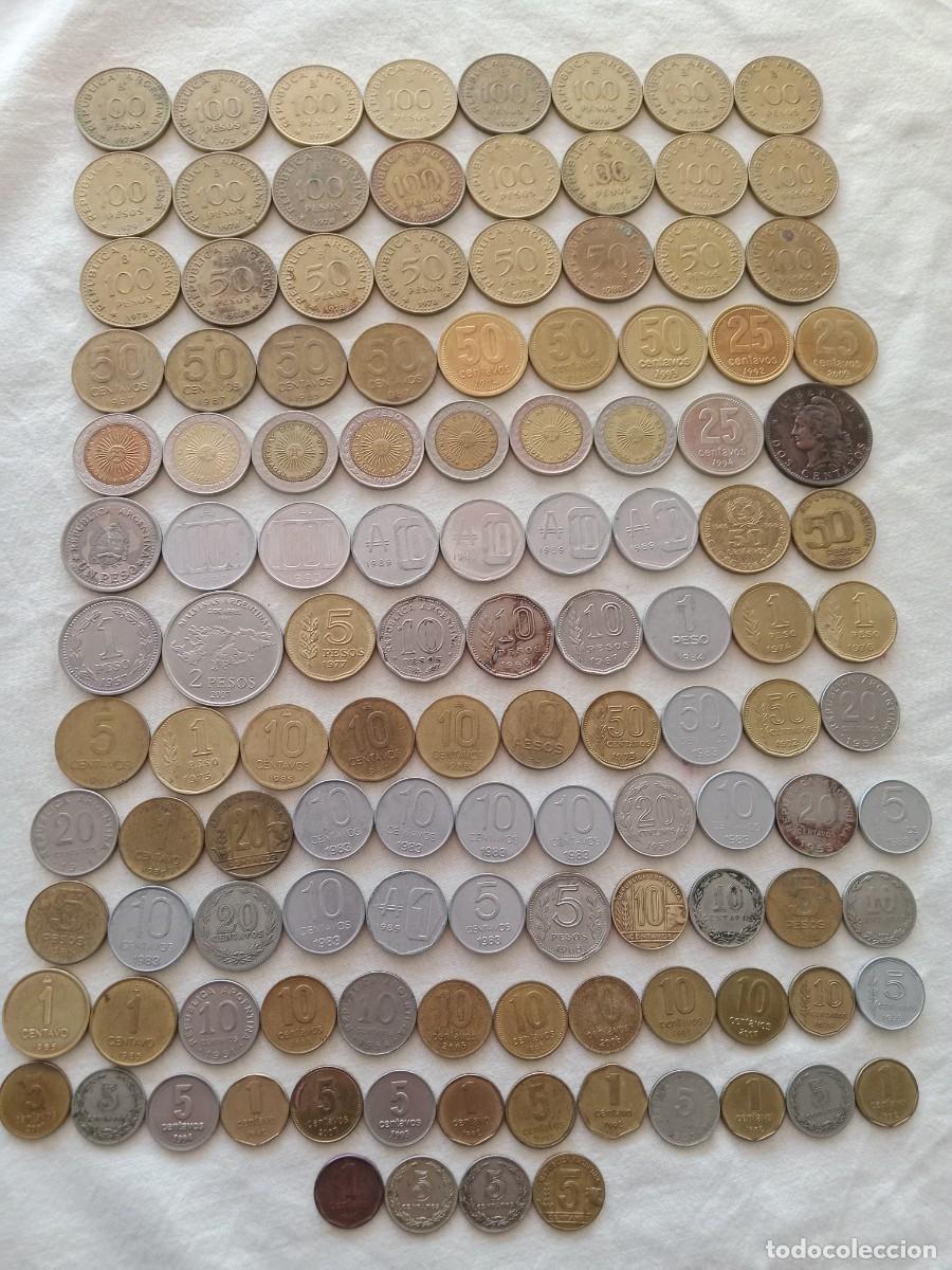 Monedas antiguas de Am&eacute;rica: ARGENTINA lote 121 monedas.