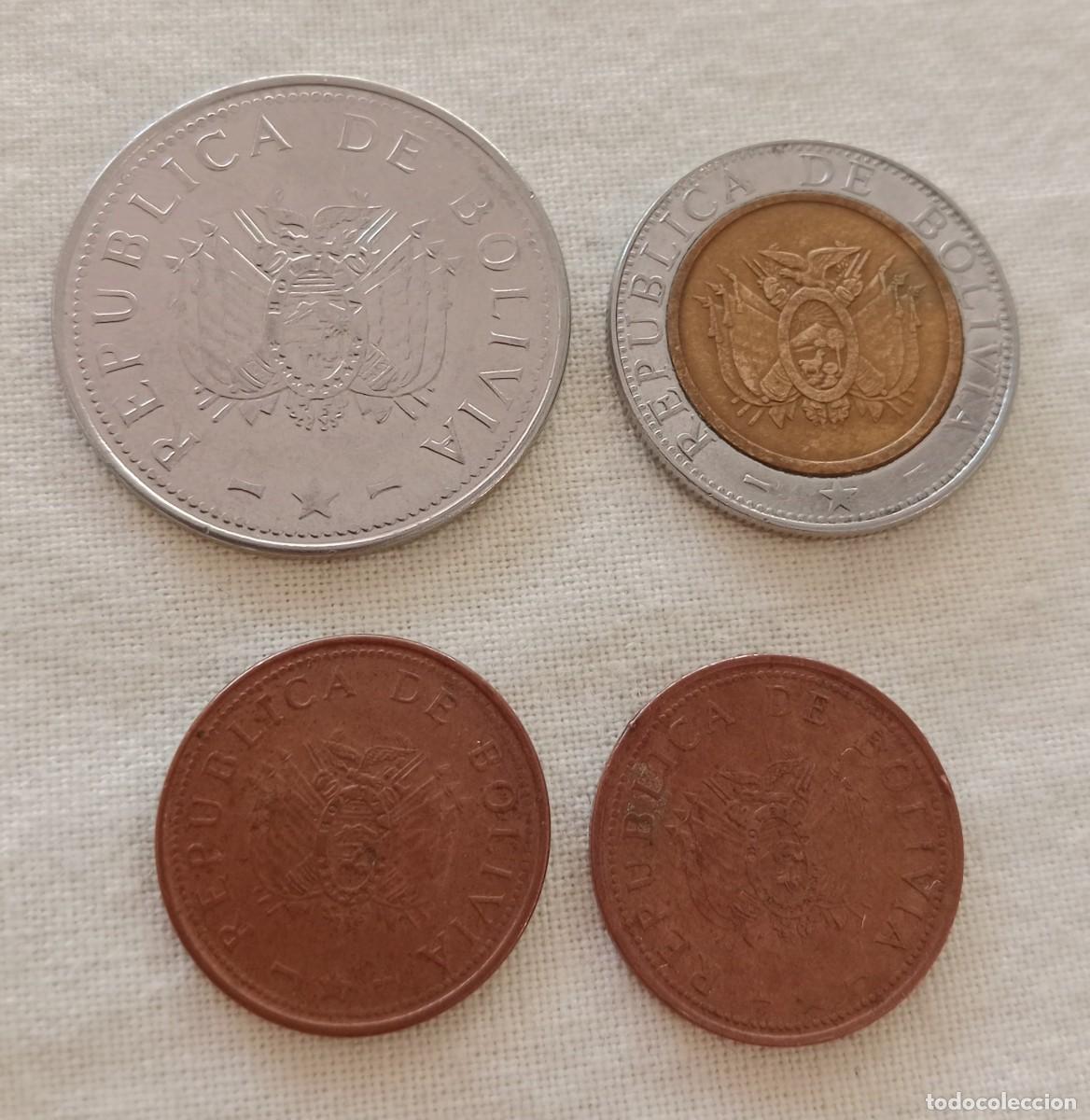 Monedas antiguas de Am&eacute;rica: BOLIVIA lote 4 monedas. - Foto 2