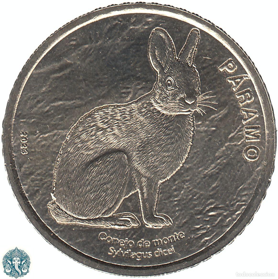 Monedas antiguas de Am&eacute;rica: COSTA RICA 50 Colones 2023 Conejo de campo KM#-