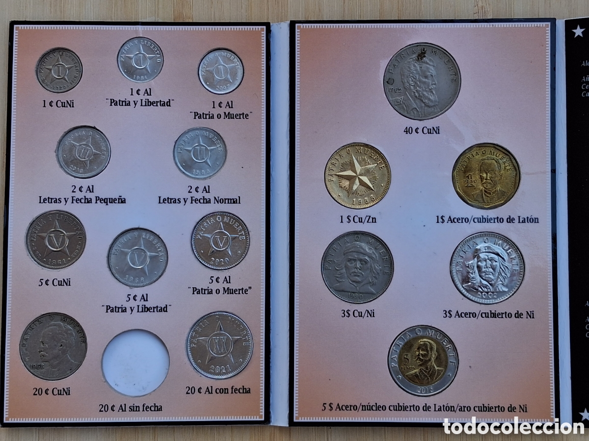Monedas antiguas de Am&eacute;rica: 15 Monedas Cuba Colecci&oacute;n 1959-Presente