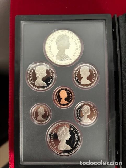 Monedas antiguas de Am&eacute;rica: Set de 7 monedas Canad&aacute; 1981