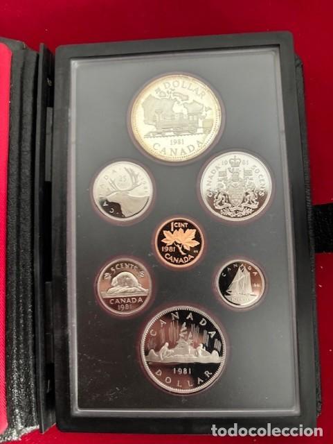 Monedas antiguas de Am&eacute;rica: Set de 7 monedas Canad&aacute; 1981 - Foto 2