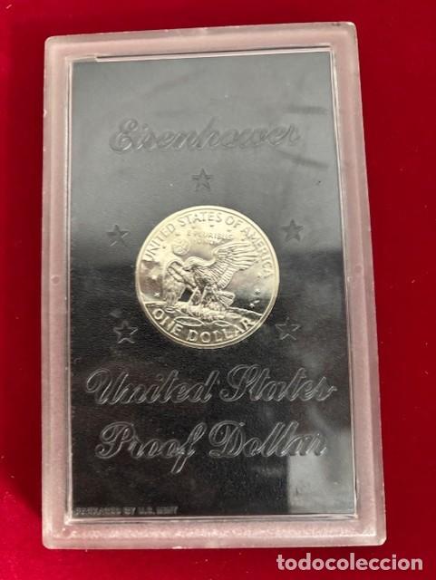 Monedas antiguas de Am&eacute;rica: Set de 1 dolar Eisenhouver 1971, Plata - Foto 2