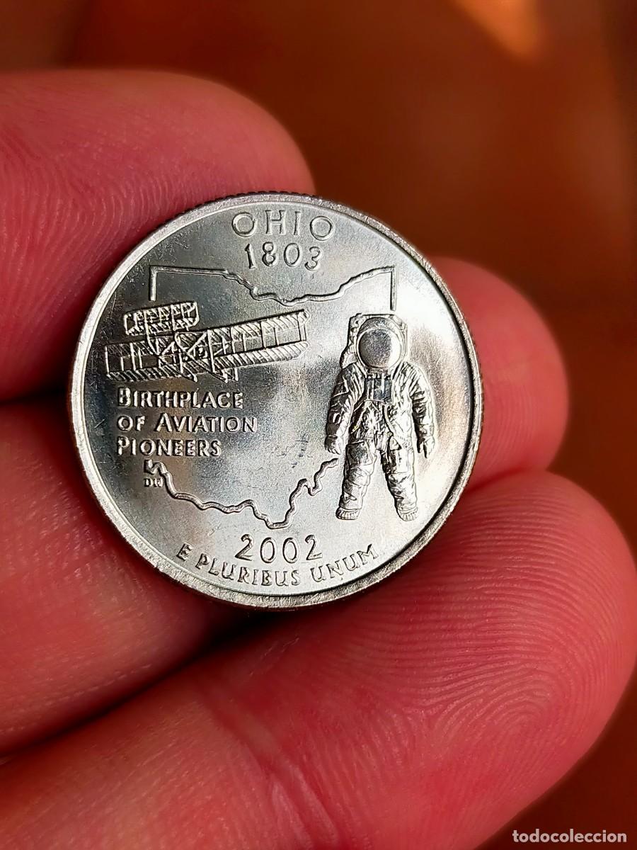 Monedas antiguas de Am&eacute;rica: MONEDA DE 0.25 1/4 QUARTER CUARTO DOLAR DOLLAR ESTADOS UNIDOS USA 2002 D DENVER OHIO
