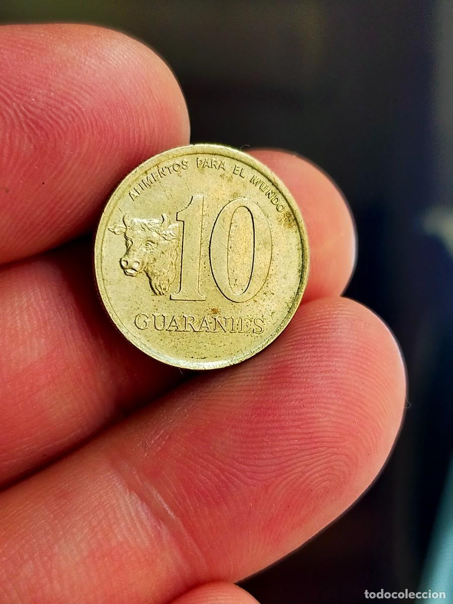 Monedas antiguas de Am&eacute;rica: MONEDA DE 10 DIEZ GUARANIES REPUBLICA DEL PARAGUAY 1990 MUY BUENA CONSERVACION GARAY