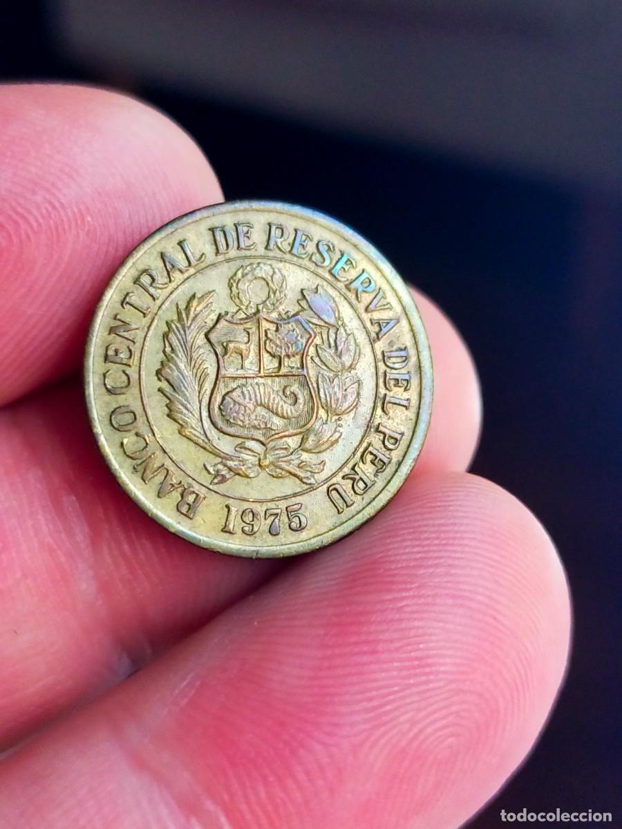 Monedas antiguas de Am&eacute;rica: MONEDA DE 1 UN SOL DE ORO RESERVA DEL PERU 1975 BUENA CONSERVACION