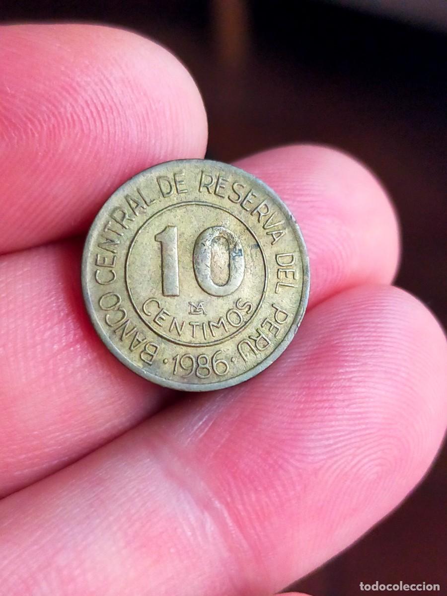 Monedas antiguas de Am&eacute;rica: MONEDA DE 10 DIEZ CENTIMOS RESERVA DEL PERU 1986 BUENA CONSERVACION