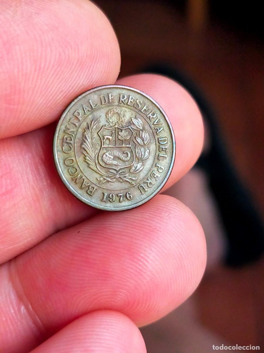 Monedas antiguas de Am&eacute;rica: MONEDA DE 1/2 0.5 MEDIO SOL DE ORO RESERVA DEL PERU 1976 BUENA CONSERVACION