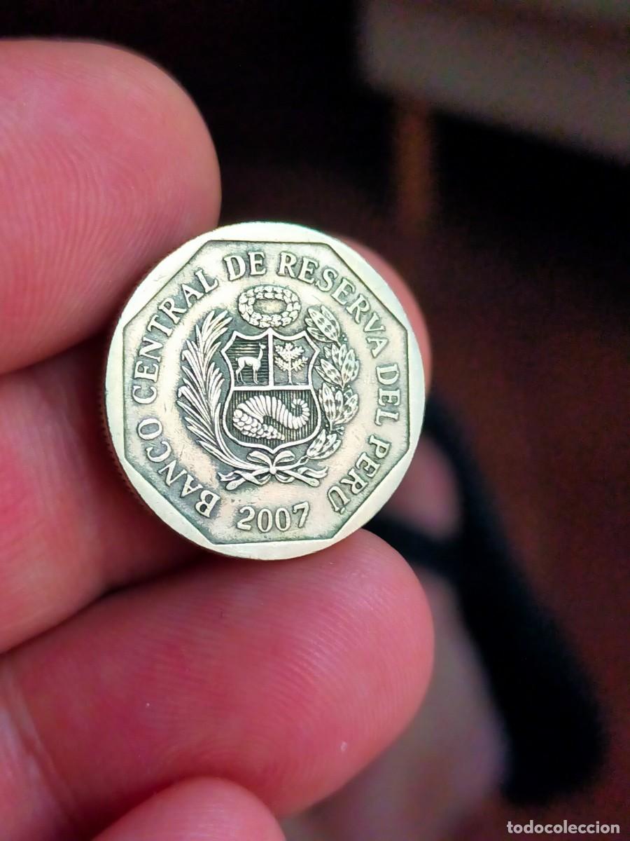 Monedas antiguas de Am&eacute;rica: MONEDA DE 50 CINCUENTA CENTIMOS RESERVA DEL PERU 2007 BUENA CONSERVACION
