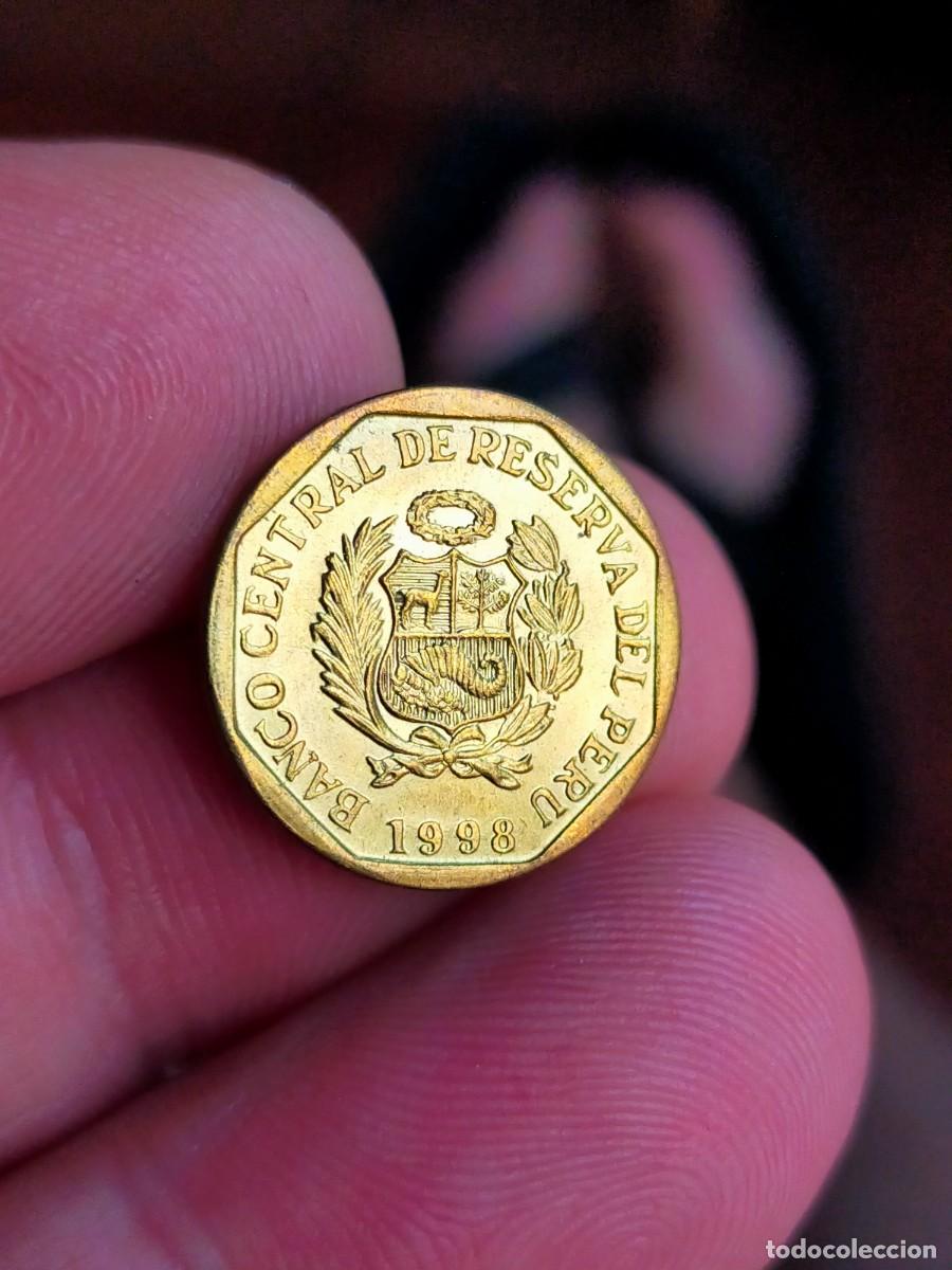 Monedas antiguas de Am&eacute;rica: MONEDA DE 5 CINCO CENTIMOS RESERVA DEL PERU 1998 MUY BUENA CONSERVACION