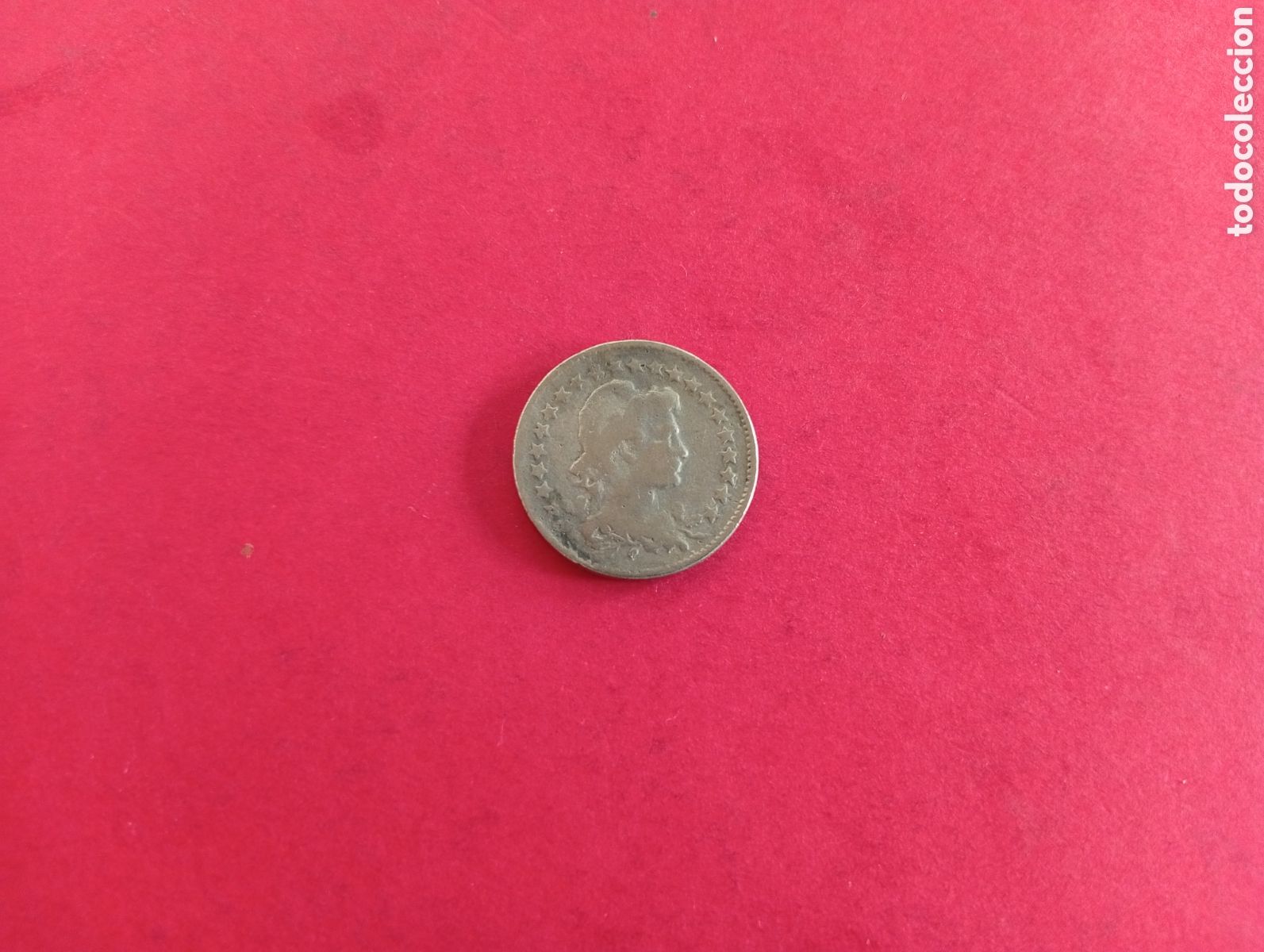 Monedas antiguas de Am&eacute;rica: 100 reis de Brasil 1926