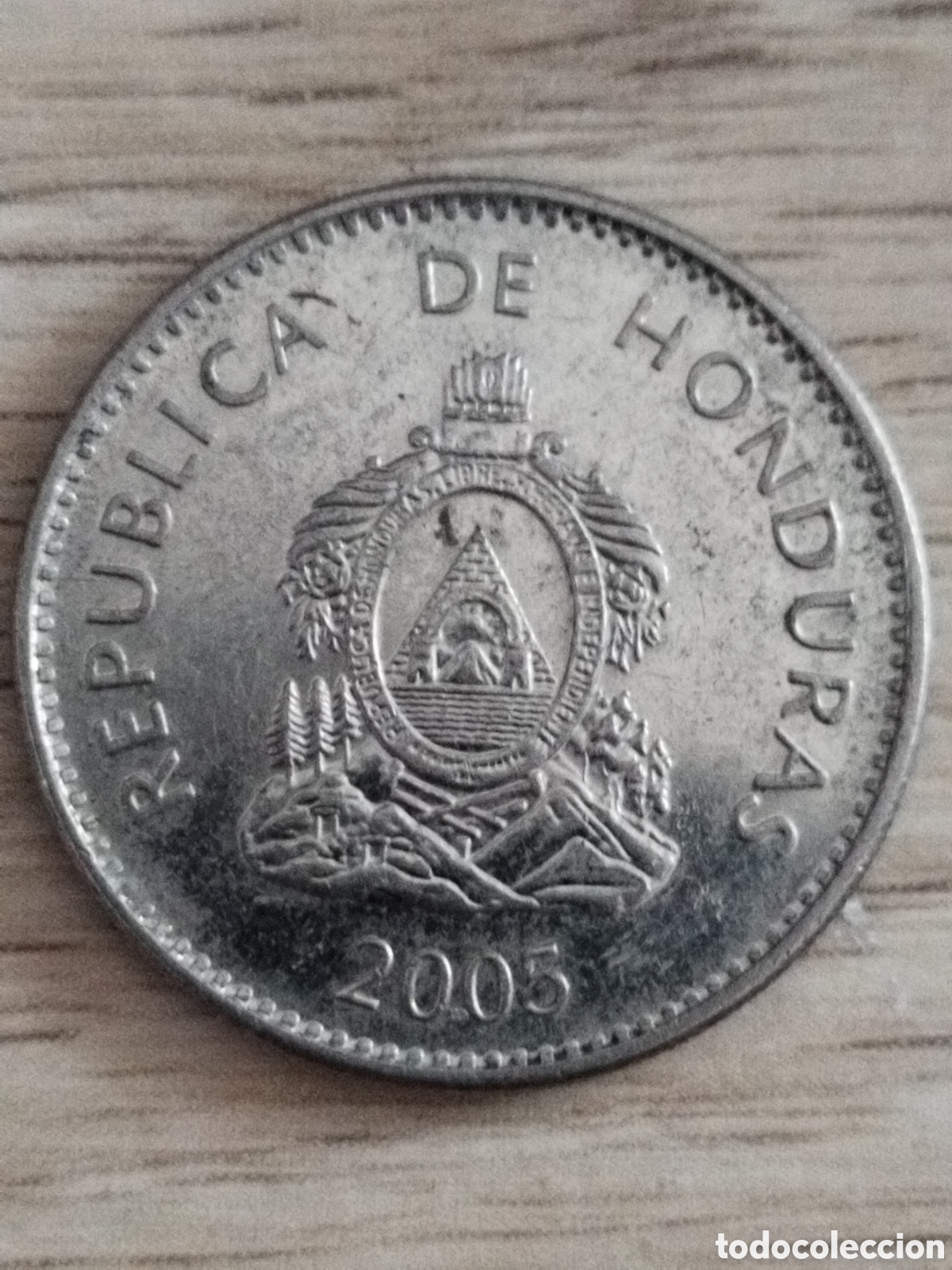 Monedas antiguas de Am&eacute;rica: Honduras 50 centavos de lempira de 2005 km#84a.2 Llantrisant