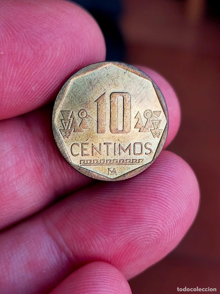 Monedas antiguas de Am&eacute;rica: MONEDA DE 10 DIEZ CENTIMOS RESERVA DEL PERU 2001 MUY BUENA CONSERVACION