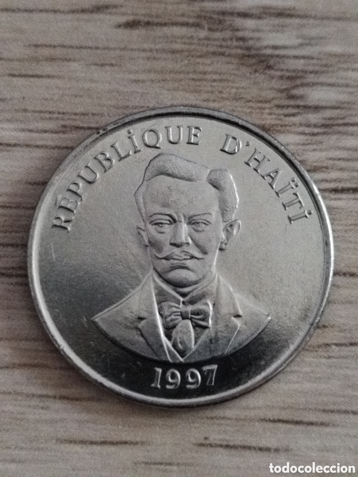 Monedas antiguas de Am&eacute;rica: Hait&iacute; moneda de 5 c&eacute;ntimos de 1997 SC km#154