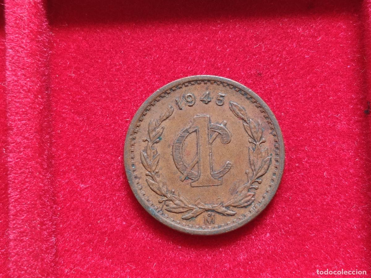 Monedas antiguas de Am&eacute;rica: 1 centavo de M&eacute;xico 1945