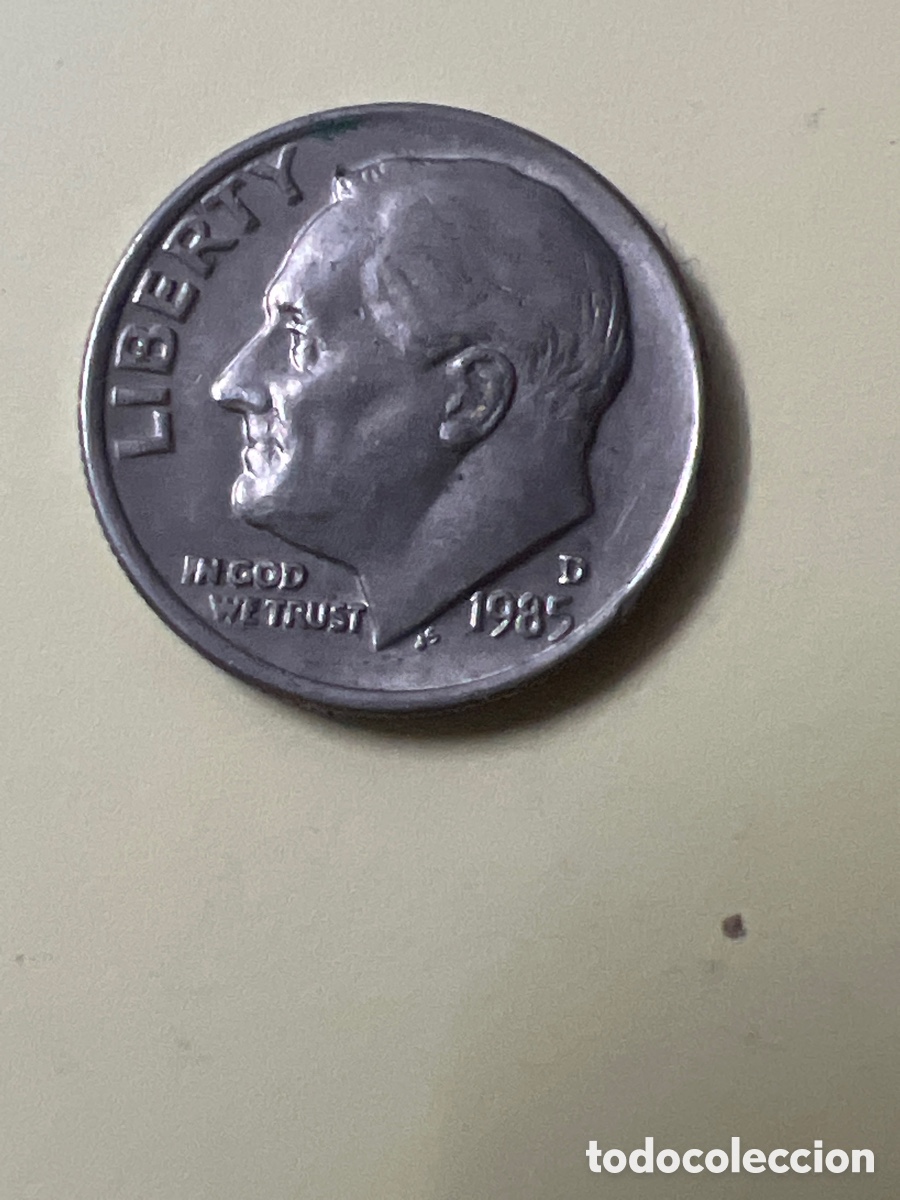 Monedas antiguas de Am&eacute;rica: X93. MONEDA ESTADOS UNIDOS USA ONE DIME - 10 CENTAVOS DOLAR 1985