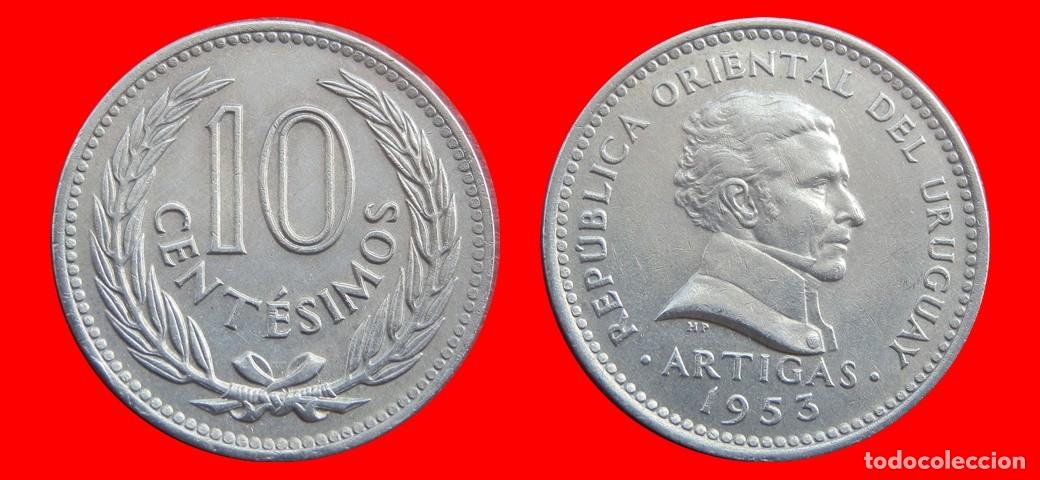 Monedas antiguas de Am&eacute;rica: 10 CENTESIMOS 1953 URUGUAY-143855