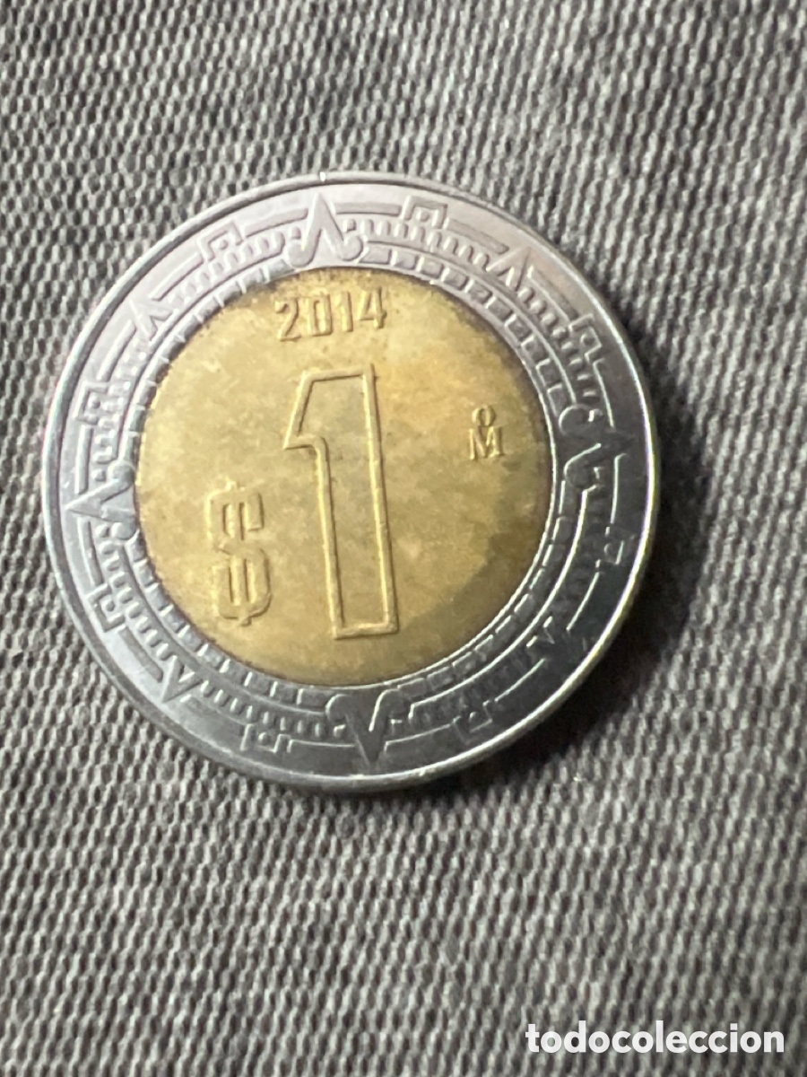 Monedas antiguas de Am&eacute;rica: X181. MONEDA MEXICO 1 PESO 2014.
