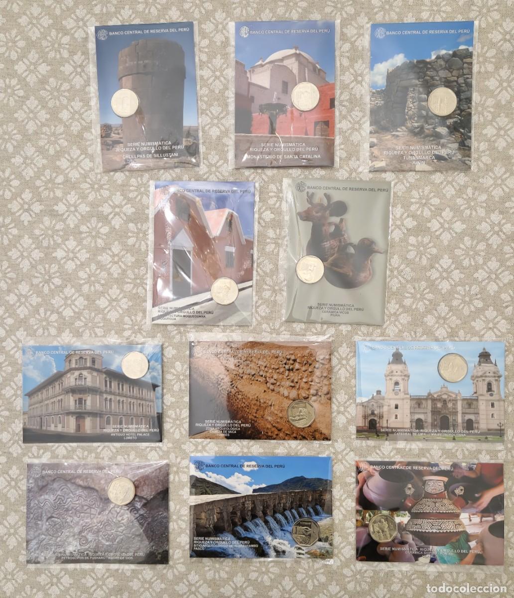 Monedas antiguas de Am&eacute;rica: 11 Bl&iacute;ster Serie Riqueza y Orgullo del Per&uacute;