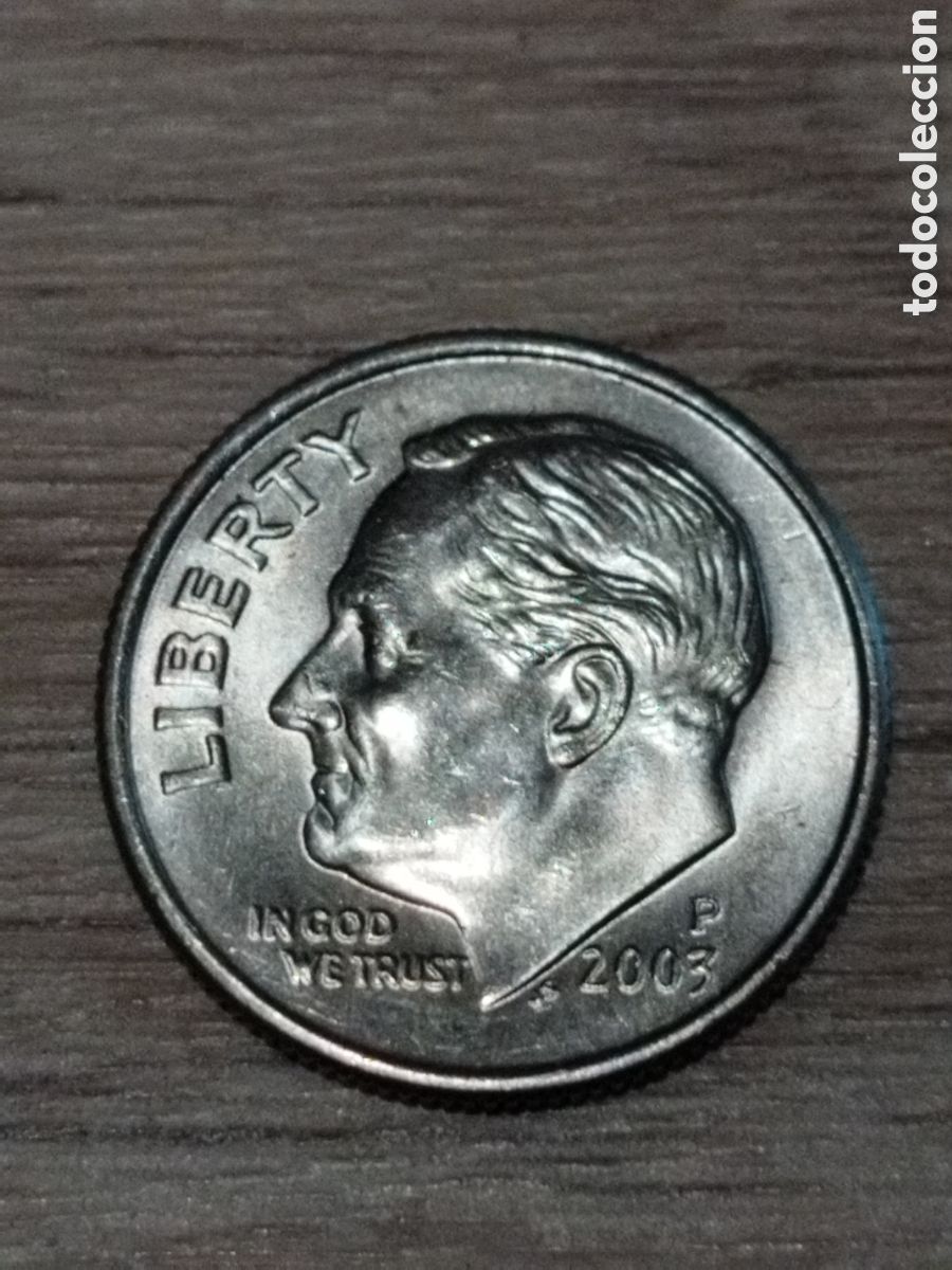 Monedas antiguas de Am&eacute;rica: USA moneda de 1 dime de 2003 p SC km#195a Filadelfia