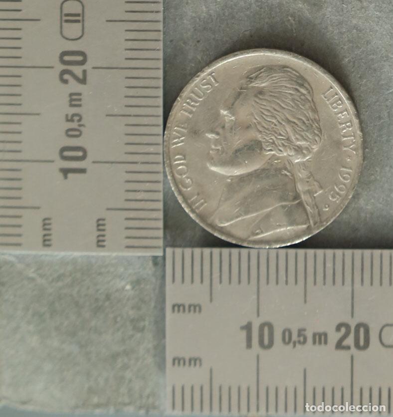 Monedas antiguas de Am&eacute;rica: MONEDA. Jefferson Nickel - 5 Cents - United States of America 1995