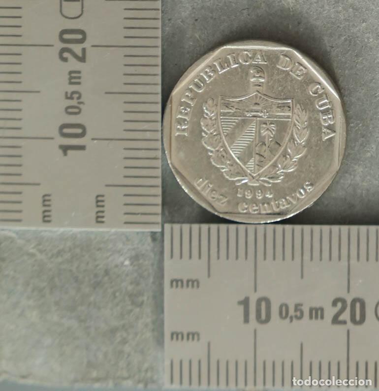 Monedas antiguas de Am&eacute;rica: MONEDA. 10 Centavos - Cuba - Castillo de la Real Fuerza 1994