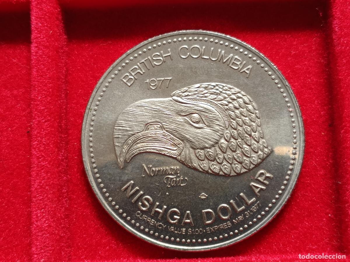 Monedas antiguas de Am&eacute;rica: CANADA, BRITISH COLUMBIA - DOLLAR 1977