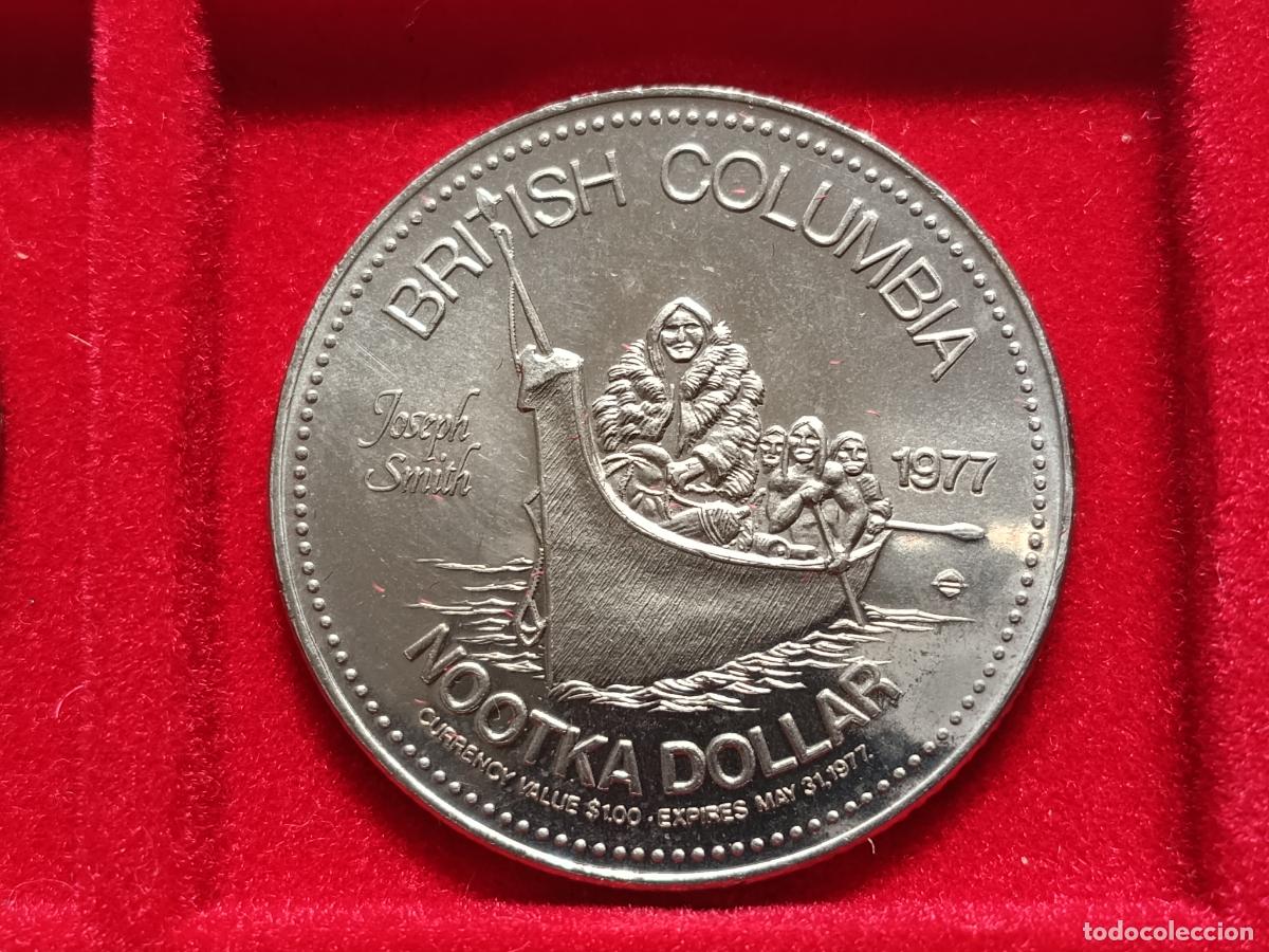 Monedas antiguas de Am&eacute;rica: CANADA, BRITISH COLUMBIA - DOLLAR 1977
